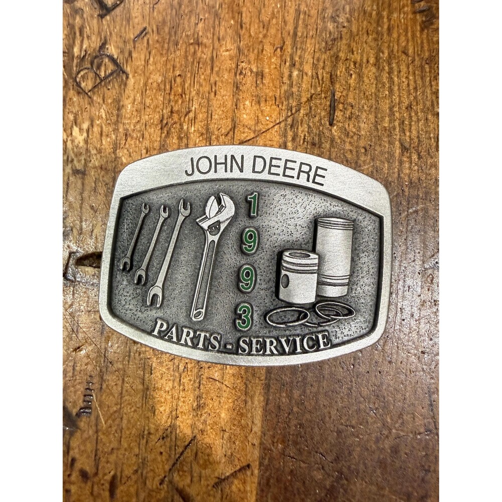 Vintage 1993 John Deere Parts Service Limited Edition #101 Spec Cast Belt Buckle